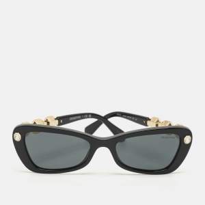 Swarovski Black SK6033 Crystals Butterfly Sunglasses