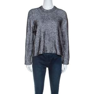 T by Alexander Wang Monochrome Striped Knit Sweater S