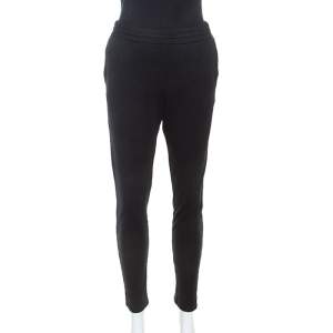 T by Alexander Wang Black Jersey Track Pants M