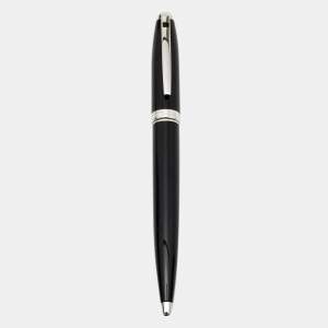 S.T. Dupont Black Chinese Lacquer Silver Tone Ballpoint Pen