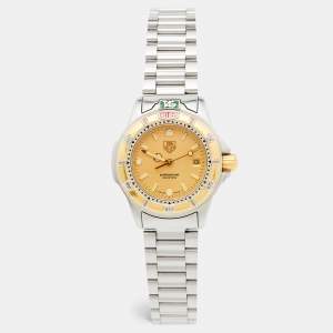 TAG Heuer Champagne Two-Tone Stainless Steel Professional 200M 995.408 Women's Wristwatch 28 mm