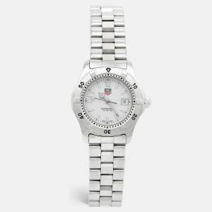 Tag Heuer White Stainless Steel Professional 2000 Series WK1311.BA0319 Women's Wristwatch 29 mm
