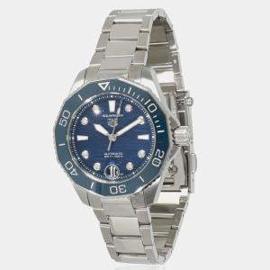 Tag Heuer Blue Stainless Steel Aquaracer Automatic Women's Wristwatch 36 mm