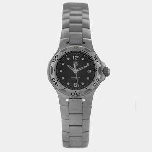 Tag Heuer Black Stainless Steel Kirium WL131D Quartz Women's Wristwatch 30 mm