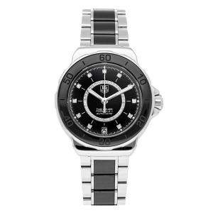 Tag Heuer Black Diamonds Stainless Steel Formula 1 WAU2212.BA0859 Women's Wristwatch 37 MM