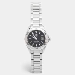 Tag Heuer Black Stainless Steel Aquaracer WAY1410.BA0920 Women's Wristwatch 27 mm