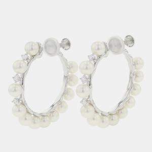 مملوكة مسبقًا Tasaki Pearl 18K White Gold Earrings