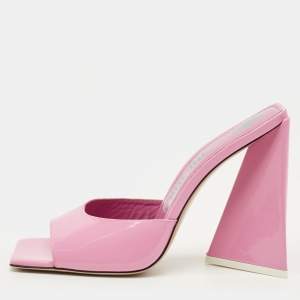مملوكة مسبقًا The Attico Devon Size 39 Pink Patent Leather Slide Sandals