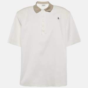 The Attico White Cotton Delice Polo T-Shirt M