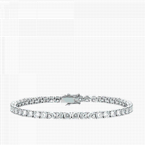 18k White Gold Stunning 7.50 cts Lab Grown Diamond Tennis Bracelet