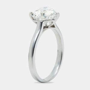 2.00 cts Heart Grown Diamond 18k White Gold Ring Size 57
