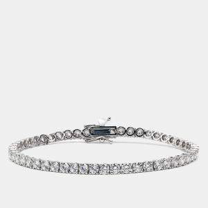 5.40 cts Round Brilliant Cut Lab Grown Diamonds 18k White Gold Tennis Bracelet
