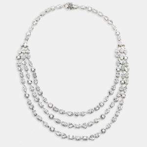 Pre Owned 58.5 cts Lab Grown Diamond 18k White Gold Necklace