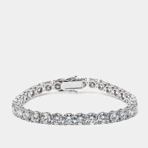 مملوكة مسبقًا 17.4 cts Round Lab Grown Diamonds 14k White Gold Bracelet