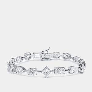Pre Owned 17 cts  Lab Grown Diamonds 18k White Gold Bracelet