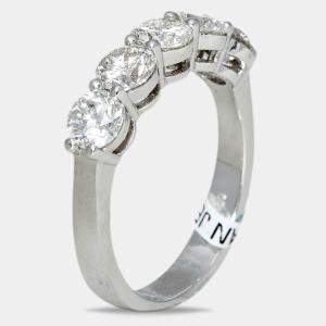 18k White Gold 1.7 ct Diamond Ring EU 53