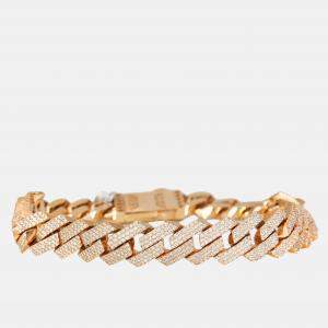 18k Rose Gold 8 ct Diamond Bracelet