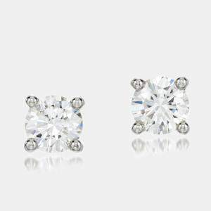 18k White Gold Diamonds 0.66 ct. Stud Earrings
