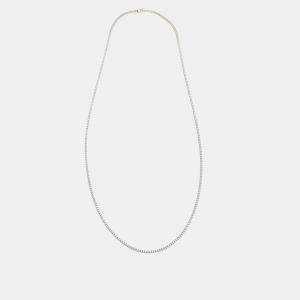 Elegant Diamond 11.2 cts 18k White Gold Tennis Necklace