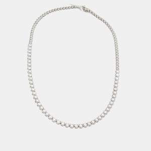 Classy Diamonds 6.96 cts 18k White Gold Necklace