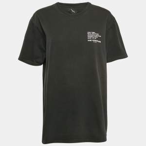 The Kooples Black Logo Print Jersey Crew Neck T-Shirt L