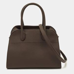 مملوكة مسبقًا حقيبة يد جلد بني داكن ذا رو سوفت مارجو 10
