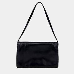 Pre Owned The Row Black Leather The Low Nuance Bag