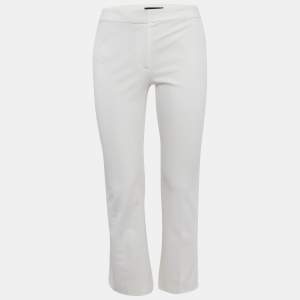 Theory White Gabardine Kick Pants S