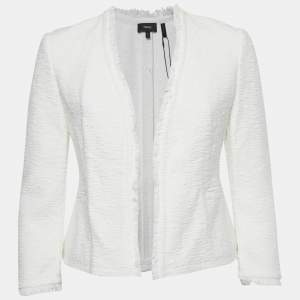 مملوكة مسبقًا كارديجان نَظَرِيَّة كحلي أزرق/أبيض مخطط متوسط الحجم