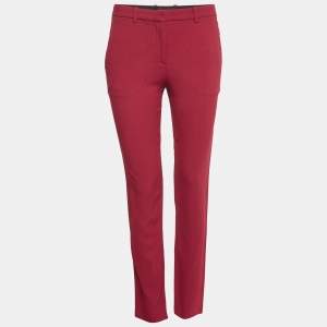 Theory Red Crepe Trousers S