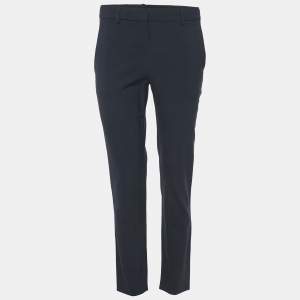 Theory Navy Blue Wool Trousers S