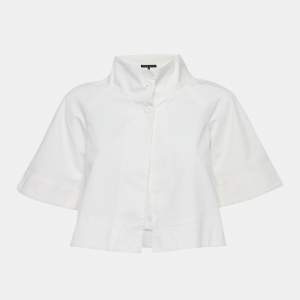 Theory White Cotton Gabardine Top XS