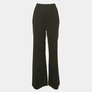 Theory Black Wool Wide Leg Trousers L