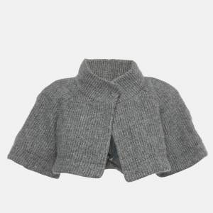 Pre Owned Theory Grey Wool Rib Kit Capelet S