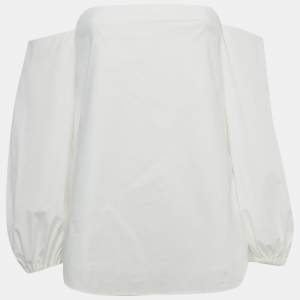 Pre Owned Theory White Cotton Laureema Top S