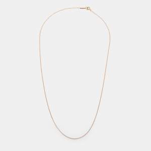 Pre Owned Tiffany & Co. 18k Rose Gold Pendant Chain