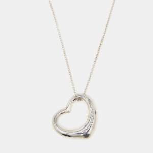 Tiffany & Co. Elsa Peretti Open Heart Sterling Silver Necklace