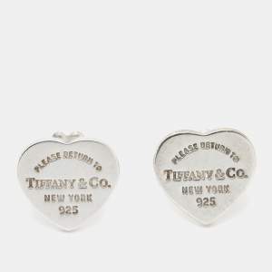 Tiffany & Co. Return to Tiffany Heart Tag Sterling Silver Earrings