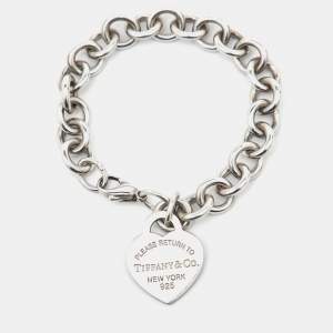 Tiffany & Co. Return to Tiffany Sterling Silver Heart Tag Bracelet