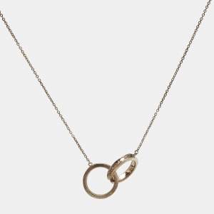 Tiffany & Co. 1837 Interlocking Circles Sterling Silver Pendant Necklace