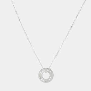 Tiffany & Co. Atlas Pierced Sterling Silver Pendant Necklace