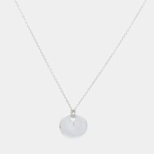 Tiffany & Co. Elsa Peretti Round Disc Sterling Silver Pendant Necklace