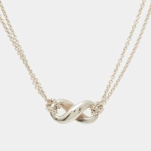Tiffany & Co. Infinity Double Strand Sterling Silver Necklace