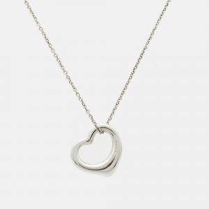 Tiffany & Co. Elsa Peretti Open Heart Sterling Silver Necklace