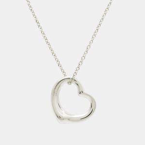 Tiffany & Co. Elsa Peretti Open Heart Sterling Silver Necklace