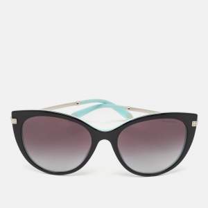 Tiffany & Co. Black/Blue Gradient TF 4143-B Cat Eye Sunglasses