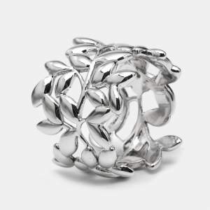 Tiffany & Co. Paloma Picasso Olive Leaf Sterling Silver 925 Ring Size 52