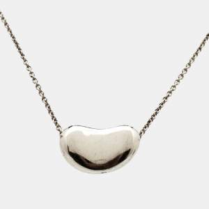 Tiffany & Co. Elsa Peretti Bean Sterling Silver 925 Pendant Necklace