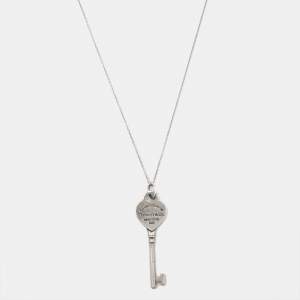 Tiffany & Co. Return To Tiffany Key Sterling Silver Pendant Necklace