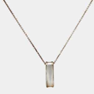 Tiffany & Co. 1837  Oval Loop Sterling Silver 925 Pendant Necklace